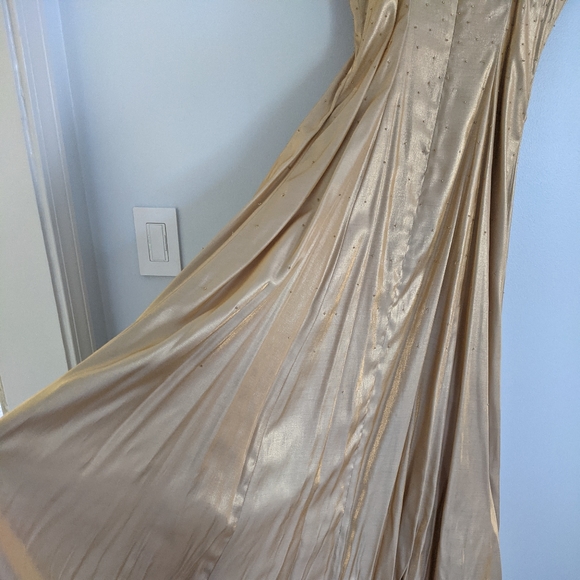 Vintage Prom Dress Champagne - Picture 8 of 13